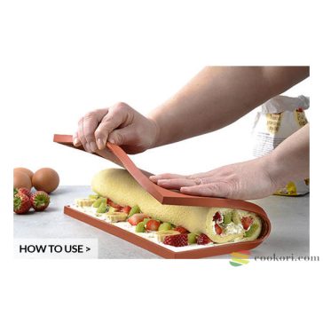   Silikomart Szilikon peremes tepsi "Tapis roulade" 32,5 x32,5cm
