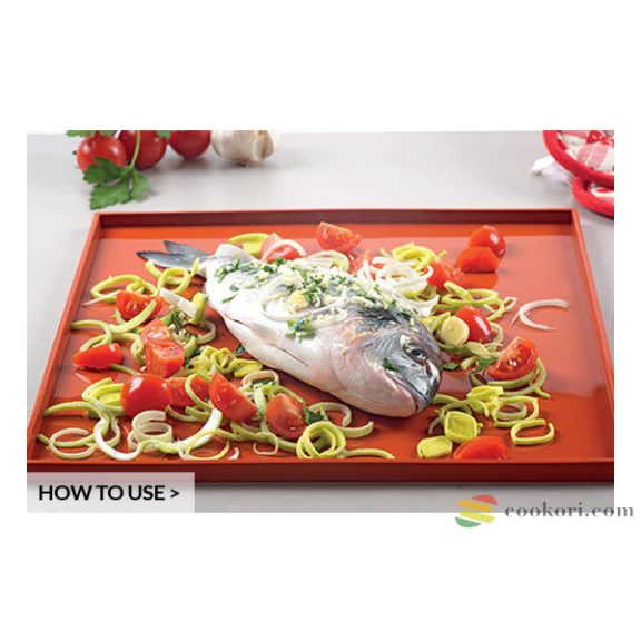 Silikomart Szilikon peremes tepsi "Tapis roulade" 32,5 x32,5cm