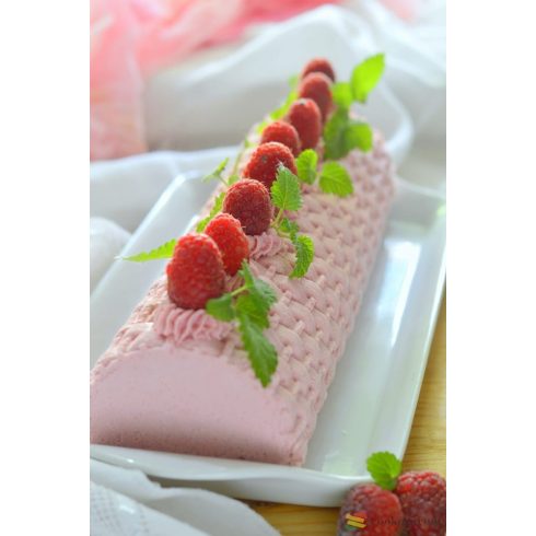 Silikomart "Magic Buche" Alagút forma + szőtt mintás textúra lap 