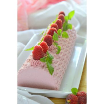  Silikomart "Magic Buche" Alagút forma + szőtt mintás textúra lap 