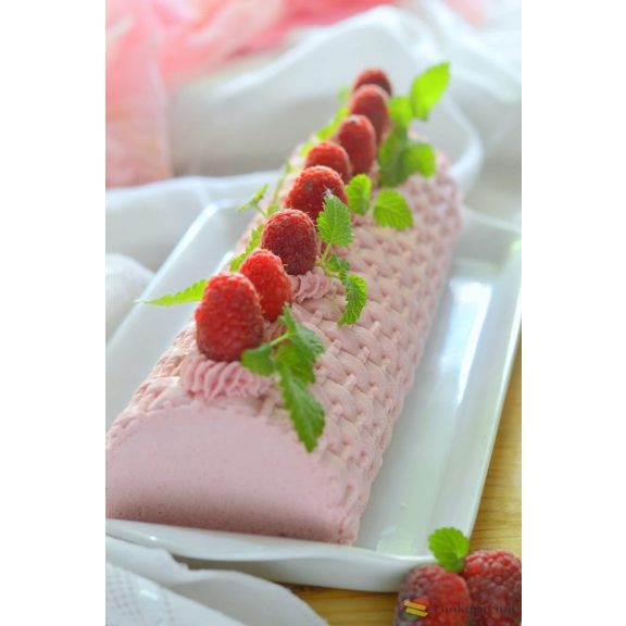 Silikomart "Magic Buche" Alagút forma + szőtt mintás textúra lap 