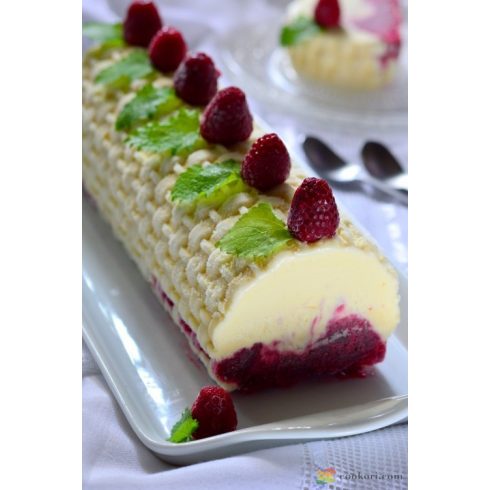 Silikomart "Magic Buche" Alagút forma + szőtt mintás textúra lap 