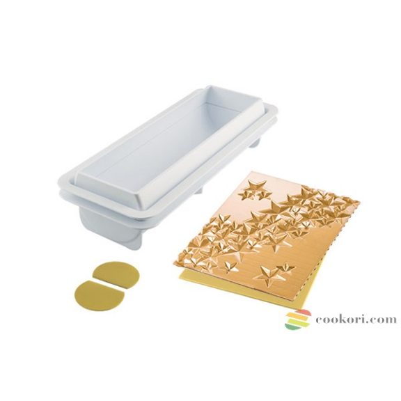 Silikomart "Startlight buche" Alagút forma+ csillagos textúra lap