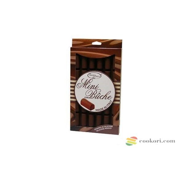Silikomart "Mini buche" szilikon forma, 30db.os