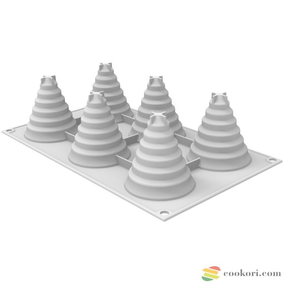 Silikomart "Sapin magique" szilikon fenyő forma 3D, 6db-os