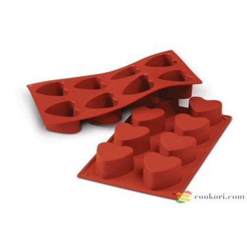 Silikomart Szív forma 6cm, 8db-os (SF040)