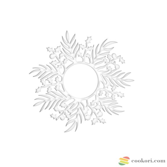 Silikomart "Ghirlanda" szilikon dekor forma, tuile 14,5cm