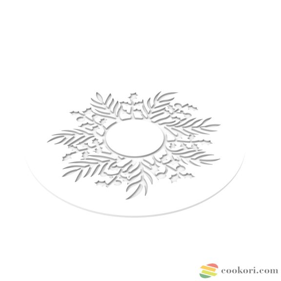 Silikomart "Ghirlanda" szilikon dekor forma, tuile 14,5cm