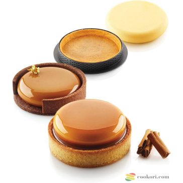 Silikomart Tarte gyűrű készlet 8cm, 6db-os