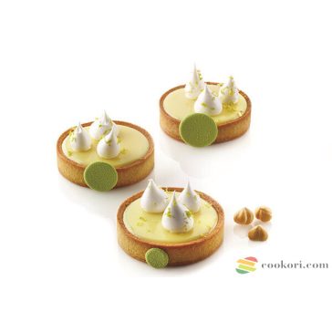 Silikomart Tarte gyűrű készlet 8cm, 6db-os