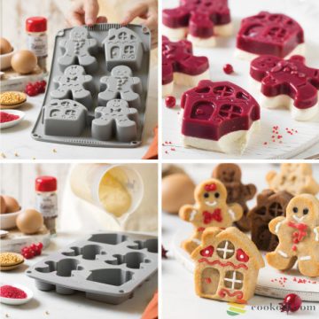 Decora Gingerbread silicone mould 6 cavitates