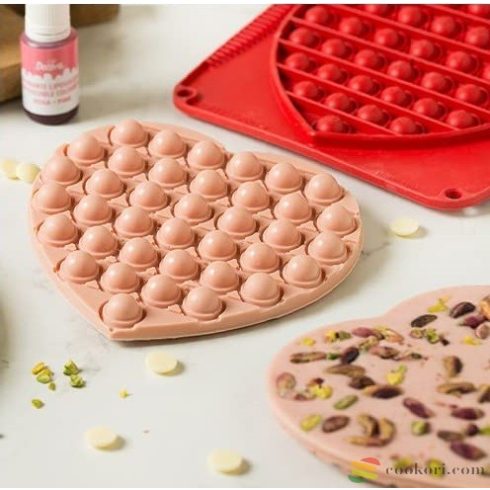 Decora Silicon mold heart decorpop 19x17cm