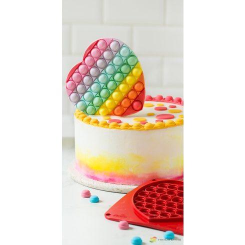 Decora Silicon mold heart decorpop 19x17cm