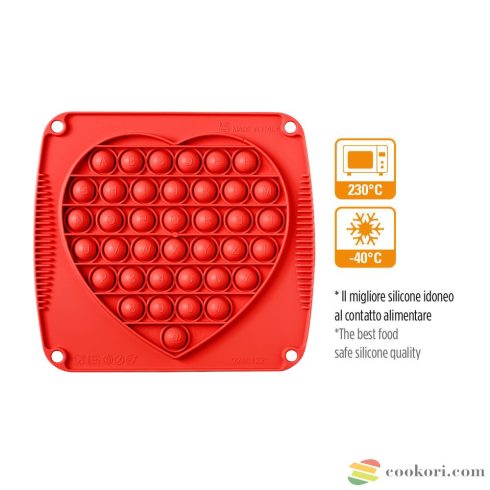 Decora Silicon mold heart decorpop 19x17cm