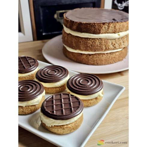 Decora Kerek szilikon forma piskótatallér/jégkrém szendvics készítéshez, 2db-os