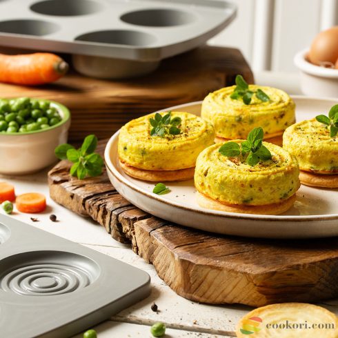 Decora Kerek szilikon forma piskótatallér/jégkrém szendvics készítéshez, 2db-os