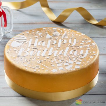 Decora "Happy Birthday" stencil, 25cm