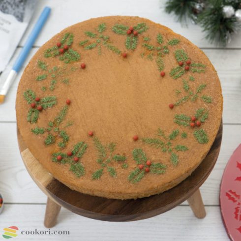 Decora Karácsonyi stencil, girland 25cm