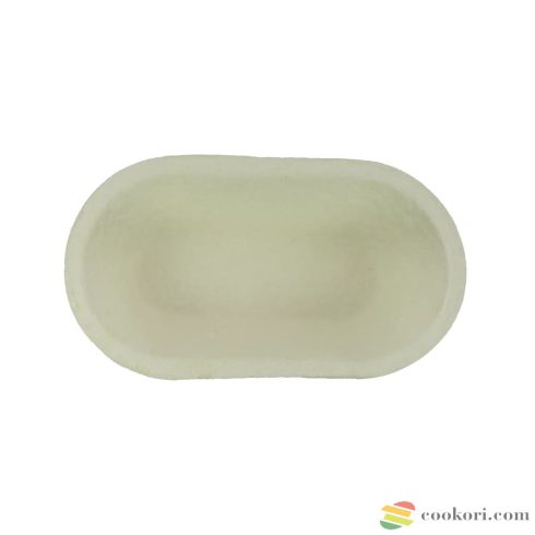 Wood pulp benetton oval, 23x12x7cm