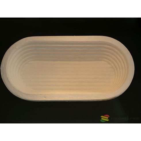 Wooden pulp benetton long plain oval 29,5x14x7cm