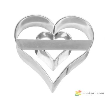 Birkmann Cookie cutter heart with heart inside