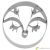 Birkmann Cookie cutter Mrs Reindeer, 6cm