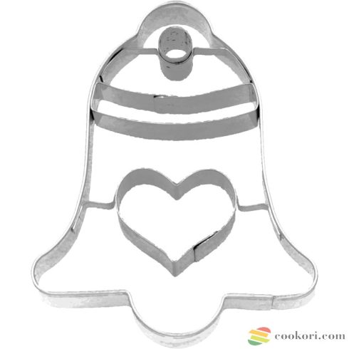Birkmann Cookie cutter bell with heart, 6cm