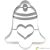 Birkmann Cookie cutter bell with heart, 6cm
