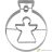 Birkmann Cookie cutter ball, angel, 6cm