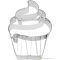 Birkmann Cupcake "cream" kiszúró, 9cm