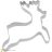 Birkmann Cookie cutter reindeer 6,5cm