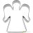 Cookie cutter angel, small 6cm