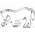 Birkmann Horse bowing cookie cutter 12,5cm