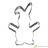 Birkmann Cuddle rabbit cookie cutter 10cm