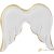 Angel wing cookie cutter