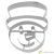 BirkmannCookie cutter snowman head, 6cm