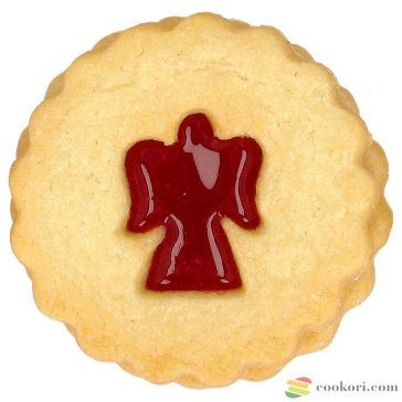   Birkmann kétoldalas angyal mintás linzer kiszúró forma, 5 cm