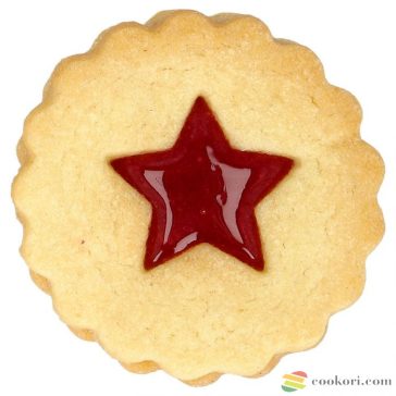   Birkmann Kétoldalas csillag mintás linzer kiszúró forma, 5 cm