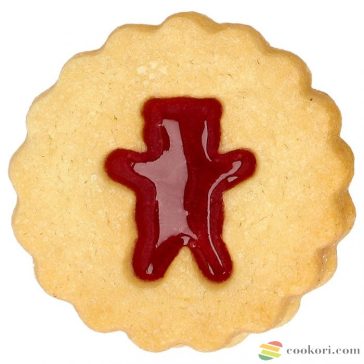   Birkmann kétoldalas maci mintás linzer kiszúró forma, 5 cm