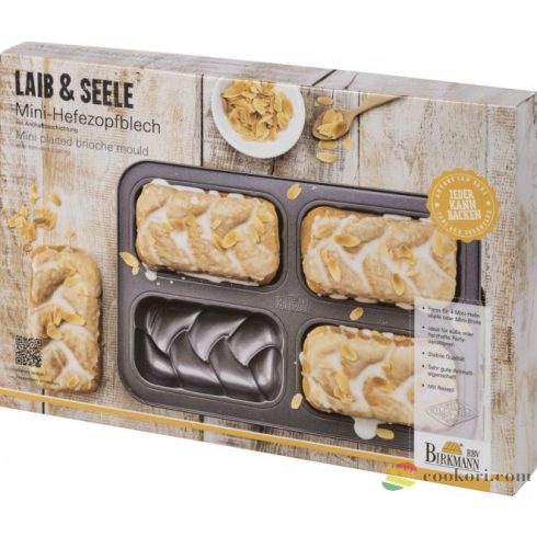 Birkmann Fonott kalács sütőforma, 4db-os