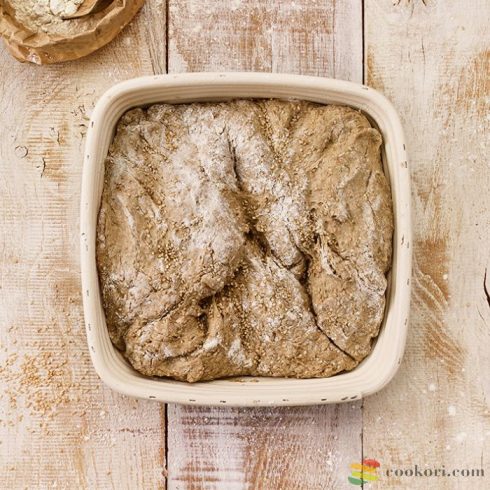 Birkmann Kelsztő kosár takaróval szögletes 25cm, 