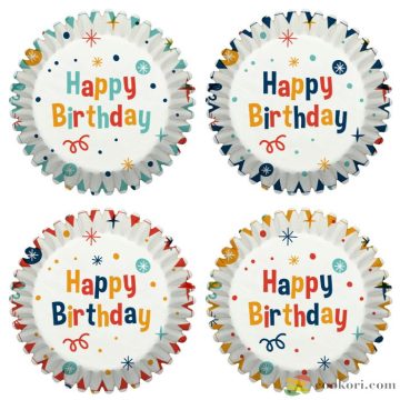   Birkmann Paper baking cases "Happy birthday", 100pcs