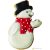 Snowman cookie cutter