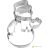 Snowman cookie cutter