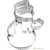 Snowman cookie cutter