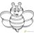 Bee cookie cutter