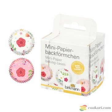 Birkmann Mini muffin kapszli virágos, 4,5cm, 100db-os