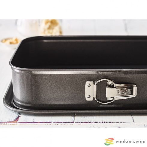 Birkmann Easy Baking négyszögletes csatos tortaforma, 34 x 23,5 cm 
