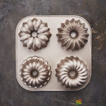   Birkmann "Belissima" mini kuglóf forma, Contoura 4db-os