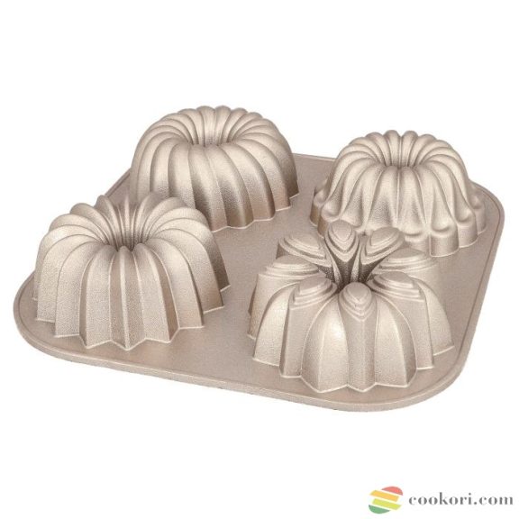 Birkmann "Belissima" mini kuglóf forma, Contoura 4db-os